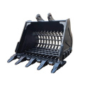 Excavator attachments skeleton bucket rock bucket